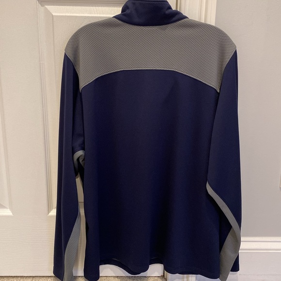 Nike Mens Quarter Zip Pullover, Size L, Navy/Grey with pockets - Picture 4 of 7